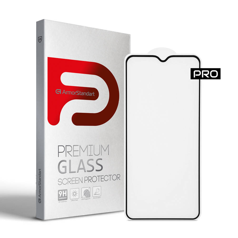 

Защитное стекло ArmorStandart Pro для Xiaomi Poco M3 Black (ARM57956), Черный