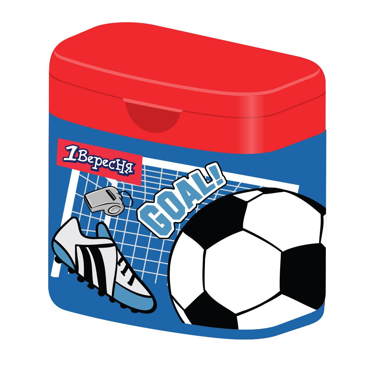 

Точилка двойная с крышкой 1Вересня Football (620493)