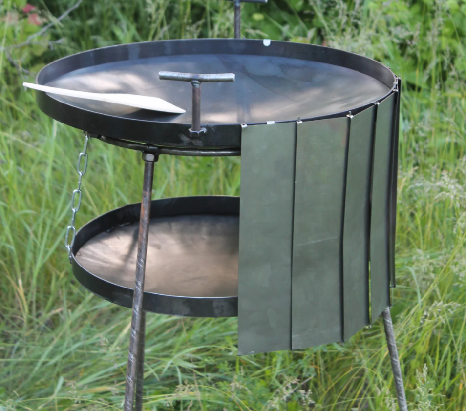 

Ветра-защита для подставки САДЖ на 10 секций металлическая сохраняет тепло пламени