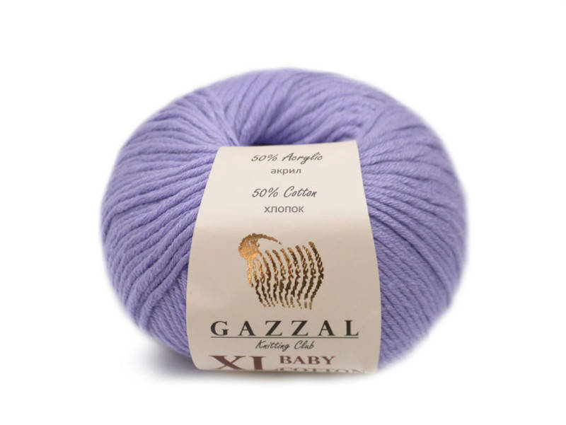 

Gazzal Baby Cotton XL, сирень №3420, Сиреневый