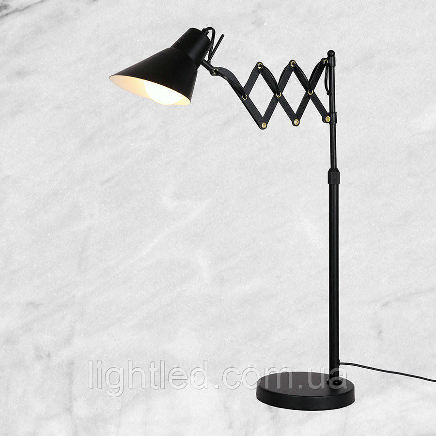 

Настольная черная лампа с гармошкой (20-T81476-1 BK), Черный