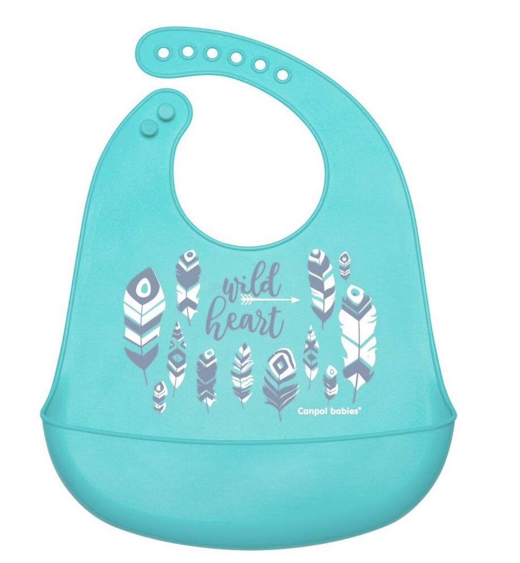 

Слюнявчик силиконовый blu Canpol babies-74/023