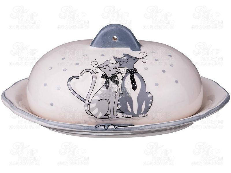 

Lefard China Масленка с крышкой Коты 16х12х8,5см 940-099