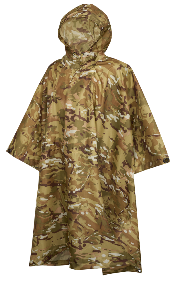 

Пончо Brandit Ripstop Poncho Tactical camo, Оливковый