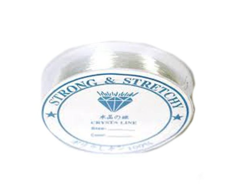 

Резинка спандекс силиконовая белая для бус, браслетов и рукоделия 1 мм - 22 метров, Белый