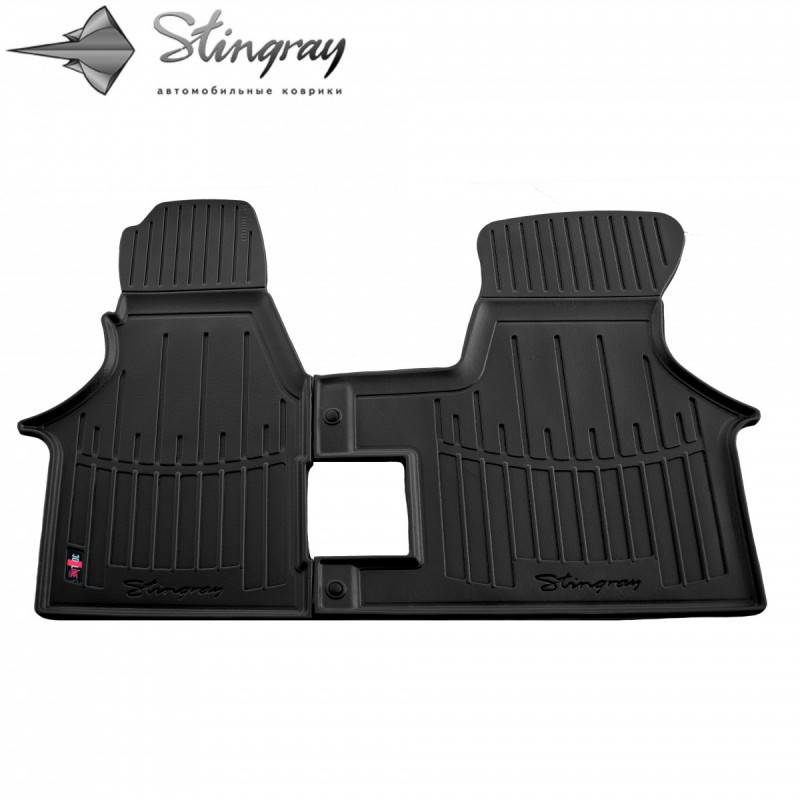

Резиновые 3D коврики в салон на VOLKSWAGEN T4 (1990-2003)/ Фольксваген Т4, Черный