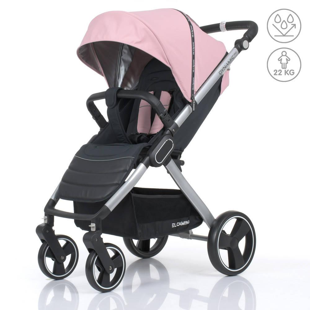 

Прогулочная коляска El Camino Dynamic PRO Динамик ПРО, Pale Pink
