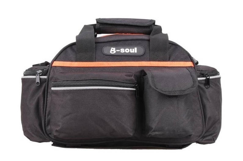 

Велосумка B-Soul BC-BG163 на багажник черно-оранжевый (BIB-050)