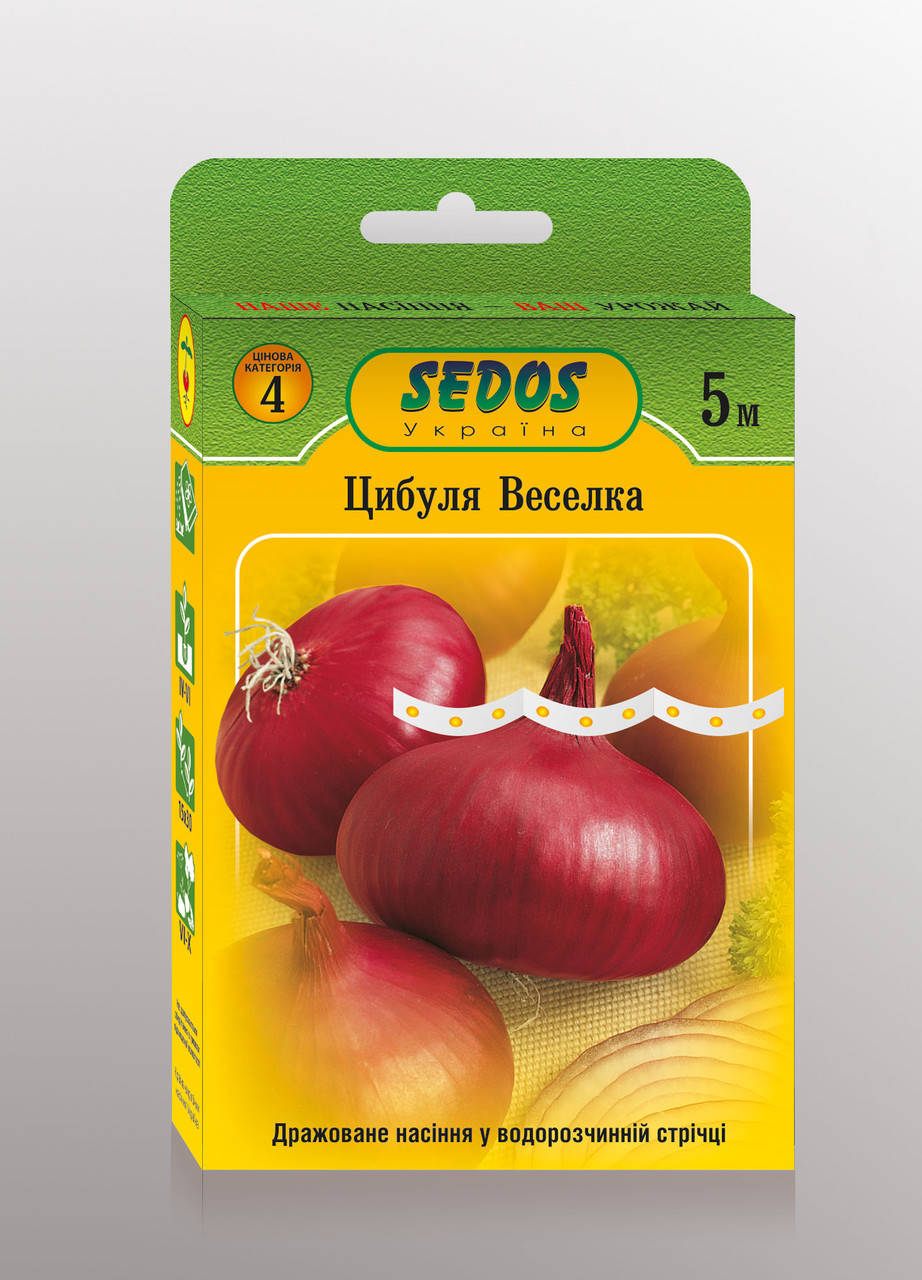 

Семена на ленте лук Веселка 5м ТМ SEDOS
