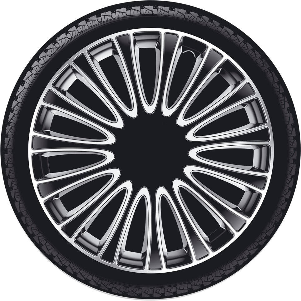 

R17 LEMANS silver black Колпаки на колеса Р17