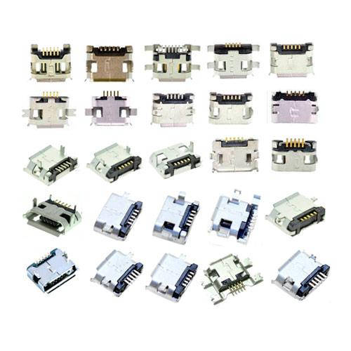 

25x MicroUSB разъем гнездо 5-ти контактное, набор