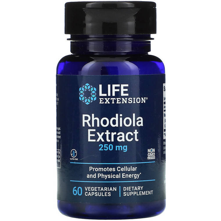 

Экстракт родиолы розовой Life Extension "Rhodiola Extract" 250 мг (60 капсул)