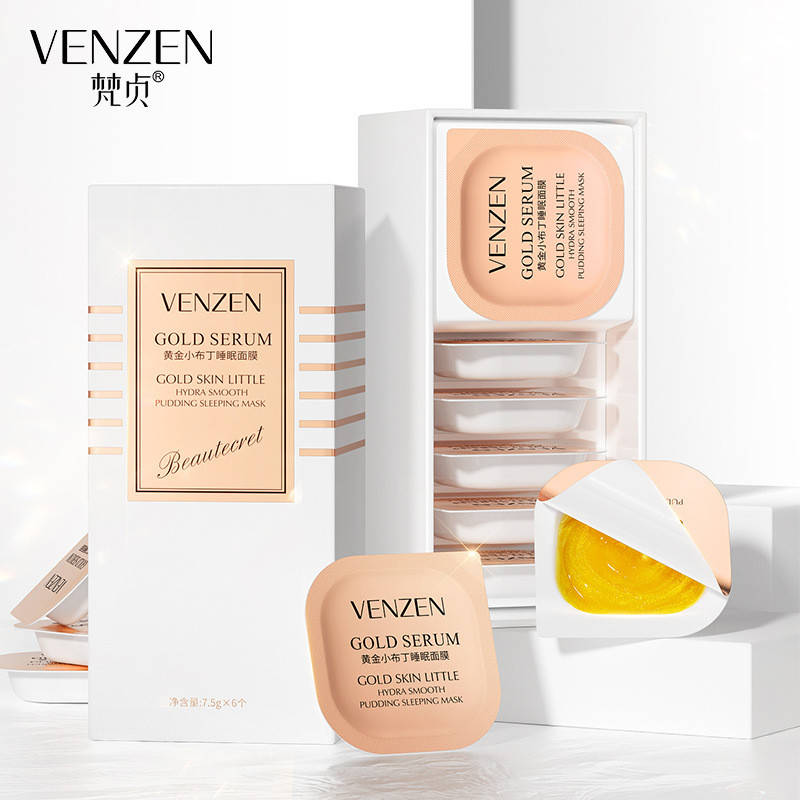 

Набор ночных масок с коллоидным золотом Venzen Gold Serum Skin Little 7.5g(6 шт в наборе)