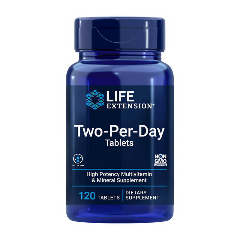 

Витамины Life Extension Two-Per-Day Tablets 120 tab