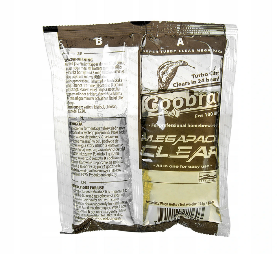 

Coobra Средство для осветления Turbo Clear Mega Pack 100l