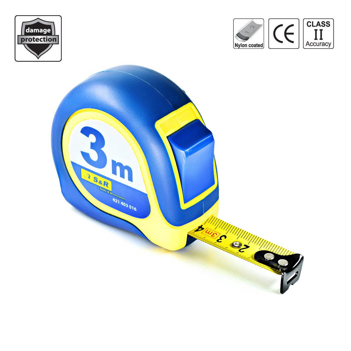 

Рулетка 3 м Mustang S&R ABS корпус (421403016)