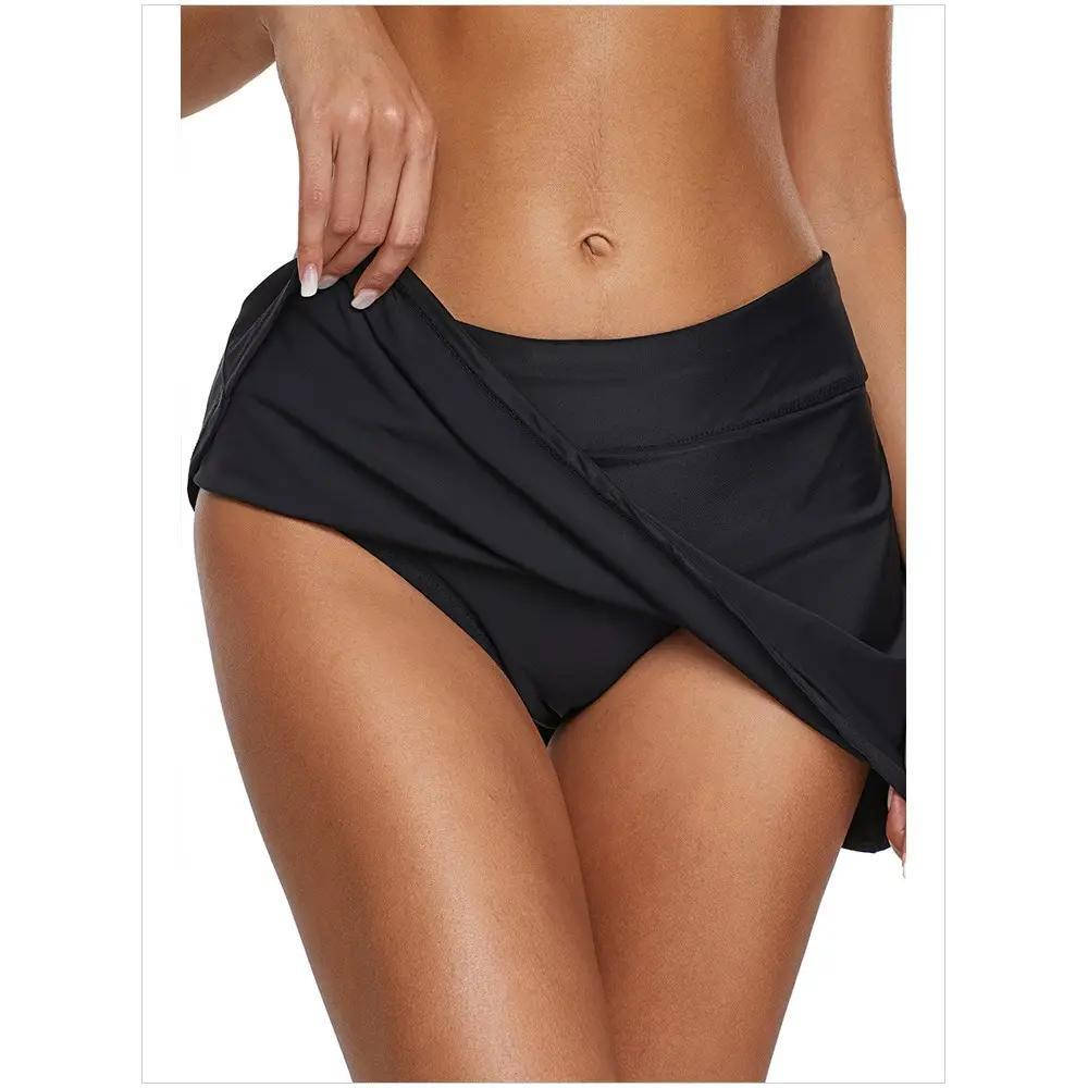 

Плавки черные женские с юбочкой - 180-14, Черный