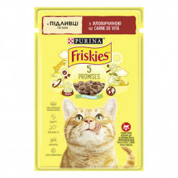 

Влажный Корм Friskies с говядиной в соусе для кошек 85гх26шт