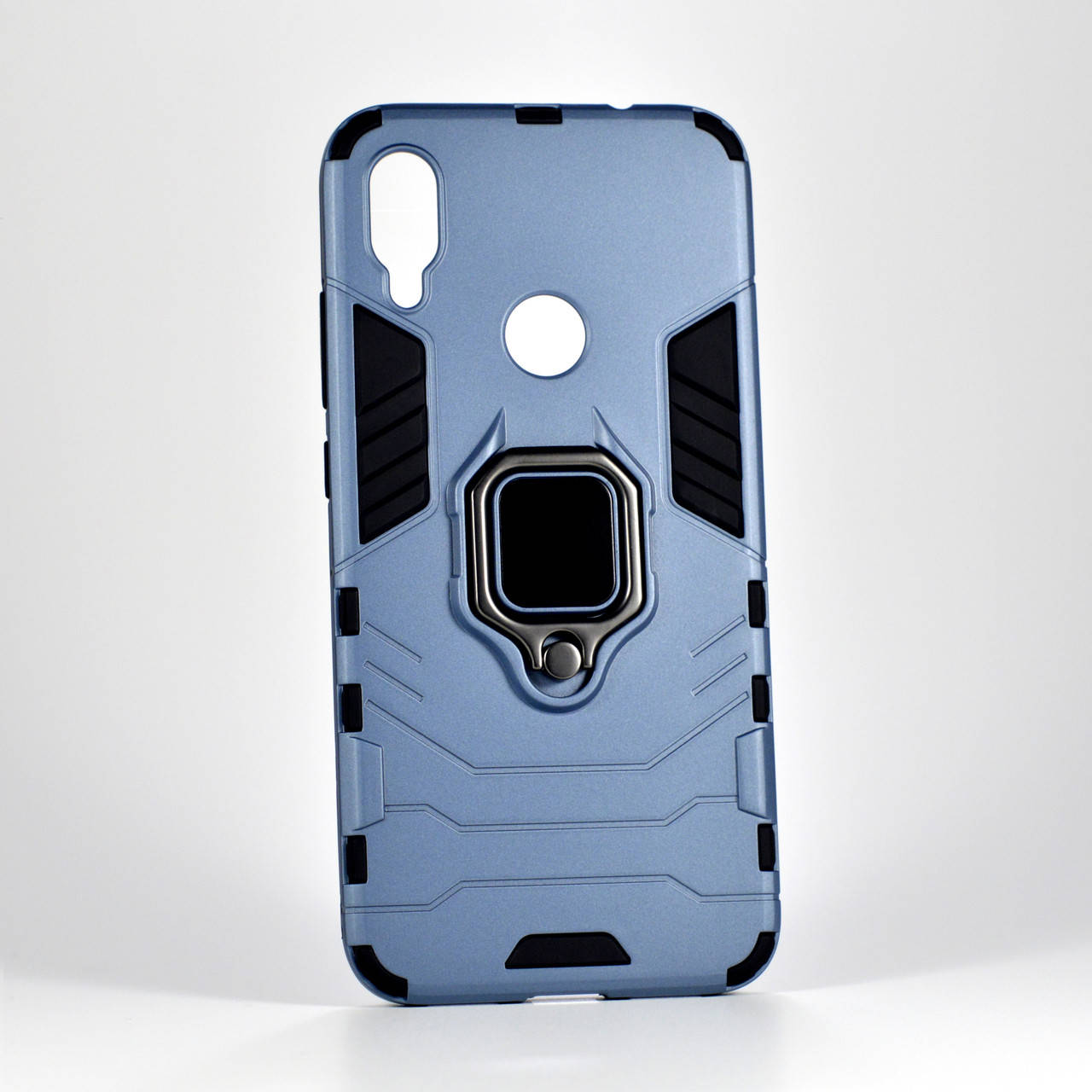 

Противоударный чехол для Xiaomi Redmi Note 7 серо-синий, Темно-серый