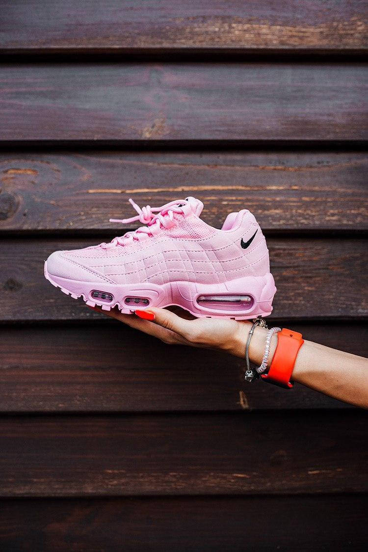 

Кроссовки Nike Air Max 95 Pink «black (черные) Logo»