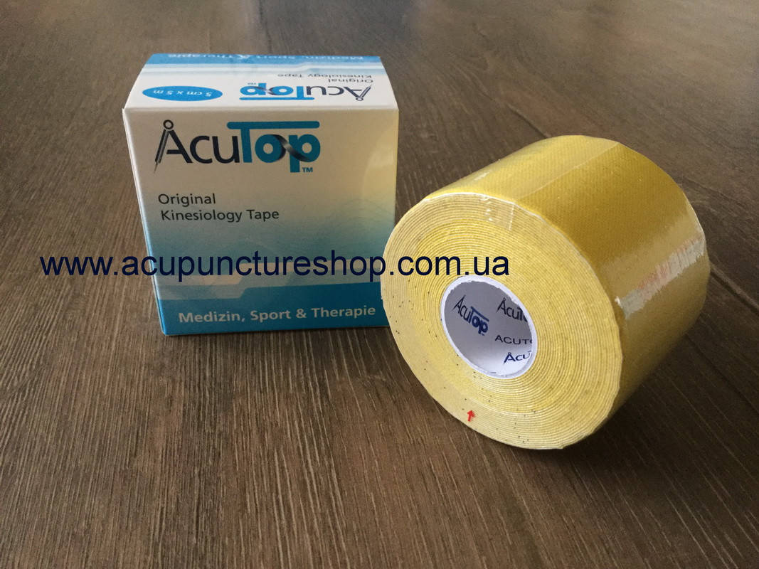 

Кинезио тейп AcuTop Сlassic, 5см*5м желтый