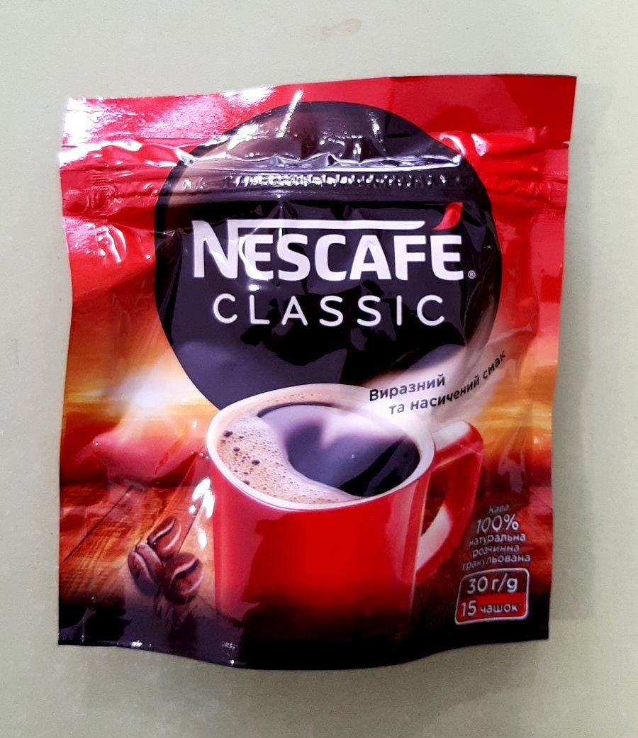 

Кофе Nescafe Classic 30 г растворимый