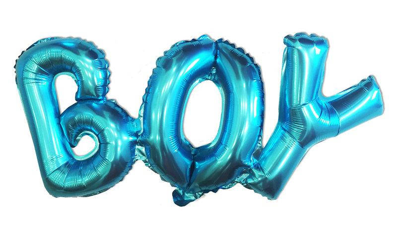 

Фольгированная надпись "Boy" 80х32 см