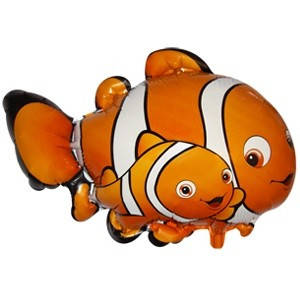 

Качество! Фольгированный шар для Декора FM Мини-фигура Рыба-клоун 35см X 47см, Разные цвета