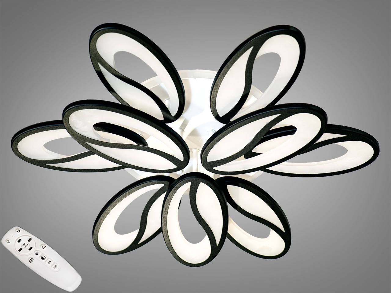 

Люстра светодиодная с пультом 8090/6+3BK