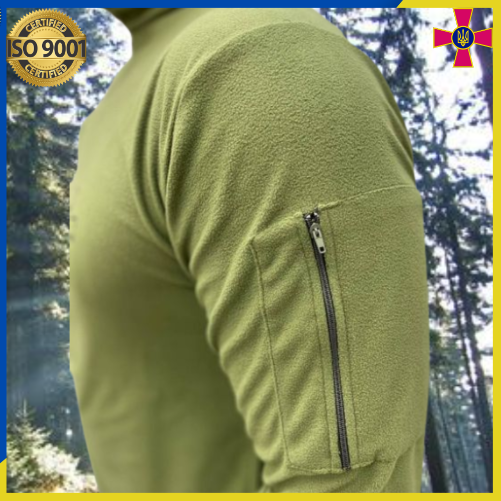 

Тактична футболка з рукавами логотипом ЗСУ, тактична куртка армійська, футболка олива на літо, Оливковый