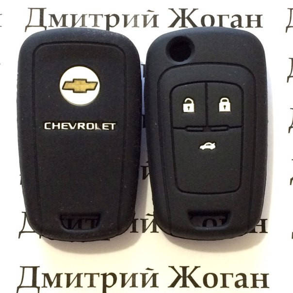 

Чехол (силиконовый) для ключа Chevrolet (Шевролет) 3 кнопки, Черный