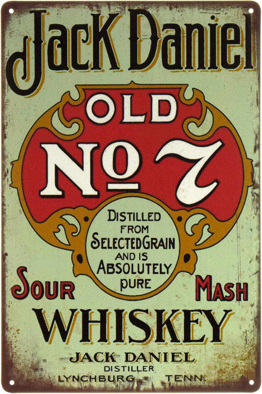 

Металлическая табличка "Jack Daniel Old №7" (ms-002184)