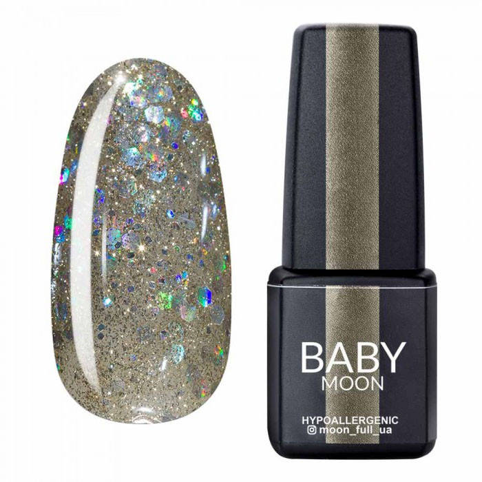 

Гель-лак Baby Moon Dance Diamond №17, 6 мл (серебристо-жемчужный шиммерный)