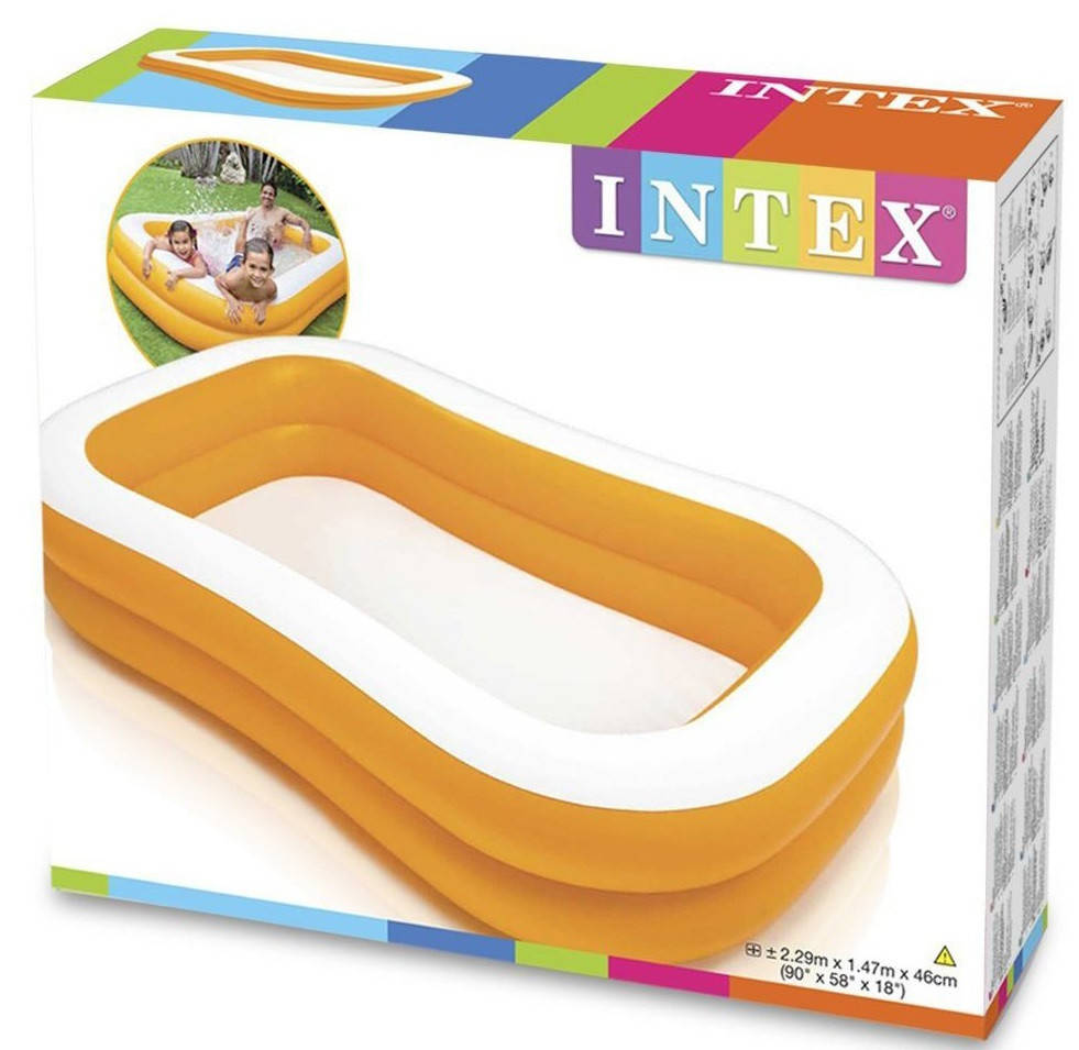 

Бассейн детский надувной Intex 57181 размер 229-147-46 см