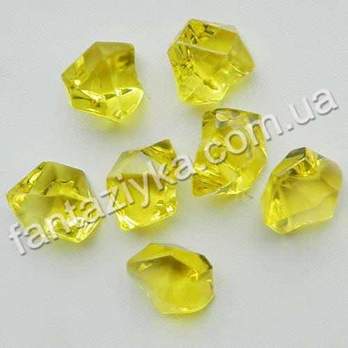 

Искусственный лед 25мм желтый, декоративный кристалл