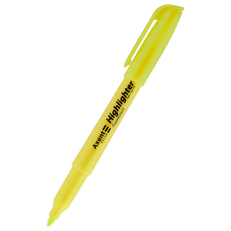 

Маркер Highlighter 2-4 мм клиновидный желтый