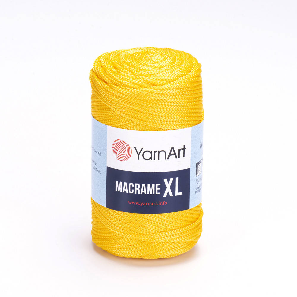 

Yarnart Macrame XL (Ярн Арт Макраме XL) № 142 желтый (Пряжа для вязания, нитки для макраме)