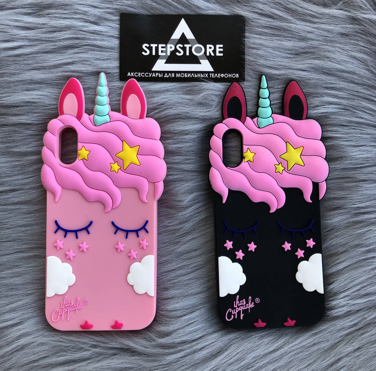 

Чехол Единорог Unicorn для iPhone X Xs 5.8 силиконовый противоударный детский чёрный розовый девочки игрушка