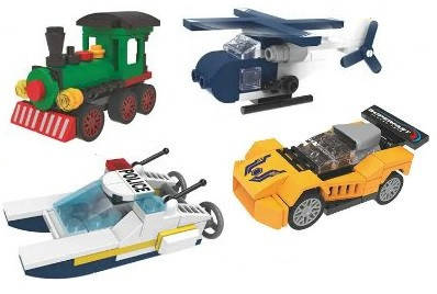 

Детский пластиковый конструктор Транспорт Мегаполиса KB121 Limo Toy 33-55 дет. 4 вида Конструкторское бюро, Разные цвета