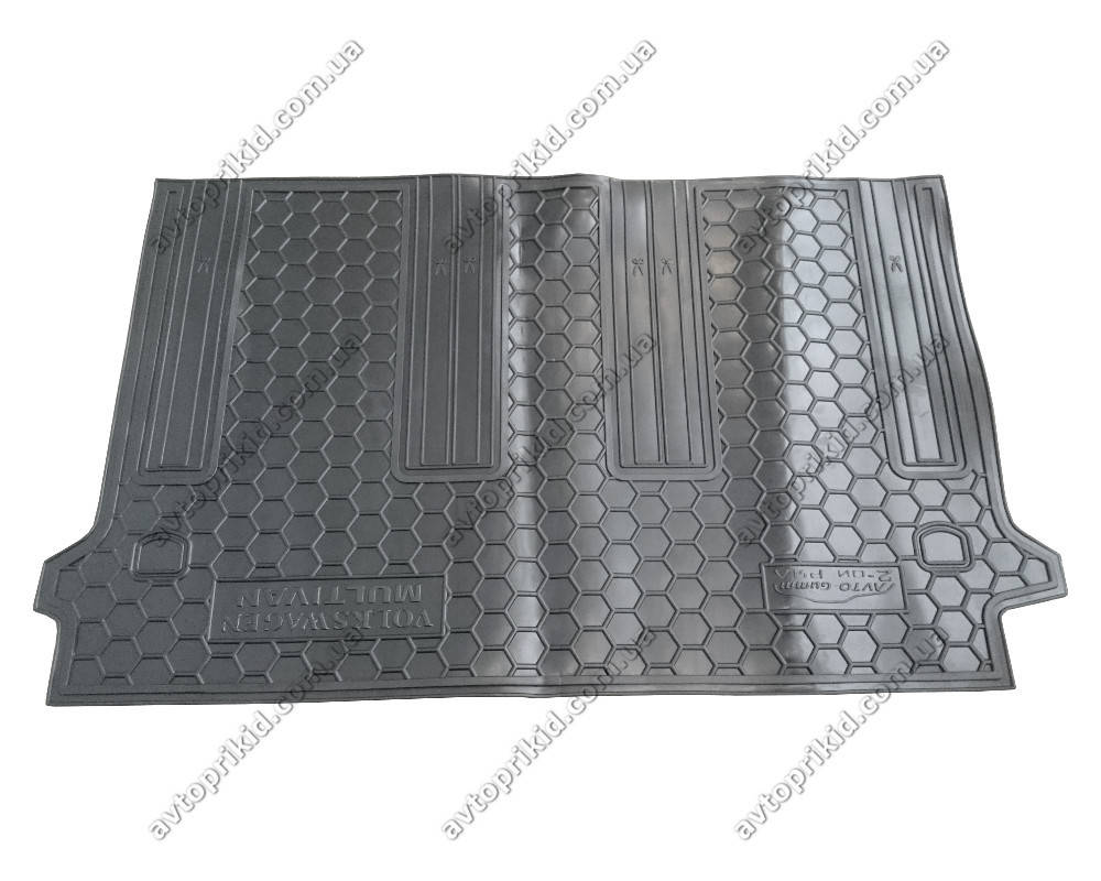 

Полиуретановые коврики в салон Volkswagen T5 2010-2015 multivan 2ряд (Avto-Gumm), Черный