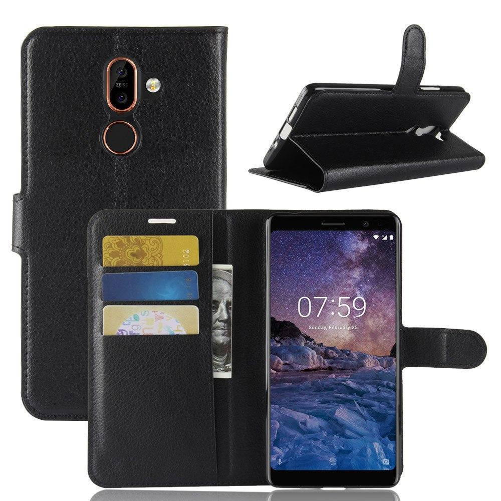 

Чехол-книжка Litchie Wallet для Nokia 7 Plus Черный