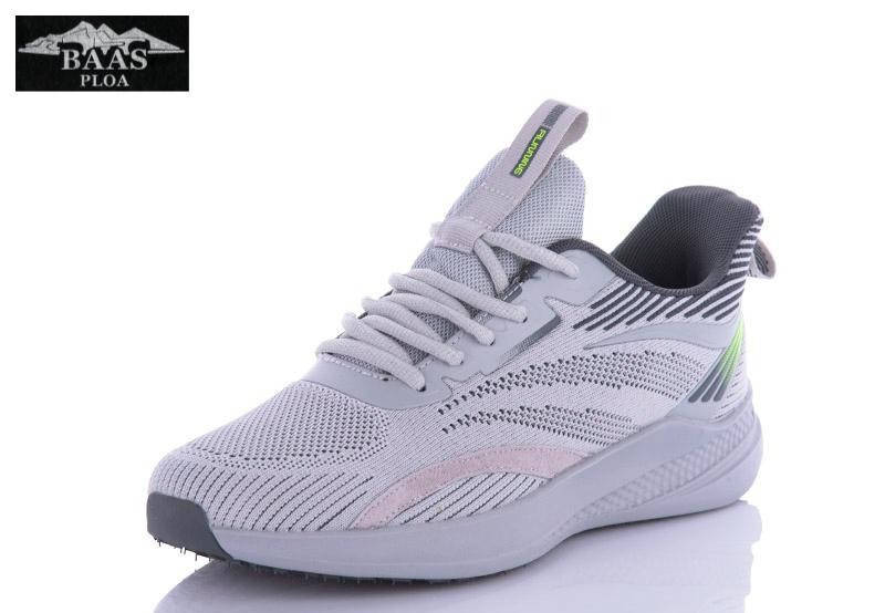 

Кроссовки мужские Baas Running текстильные светло-серые размер 41-46, Светло-серый