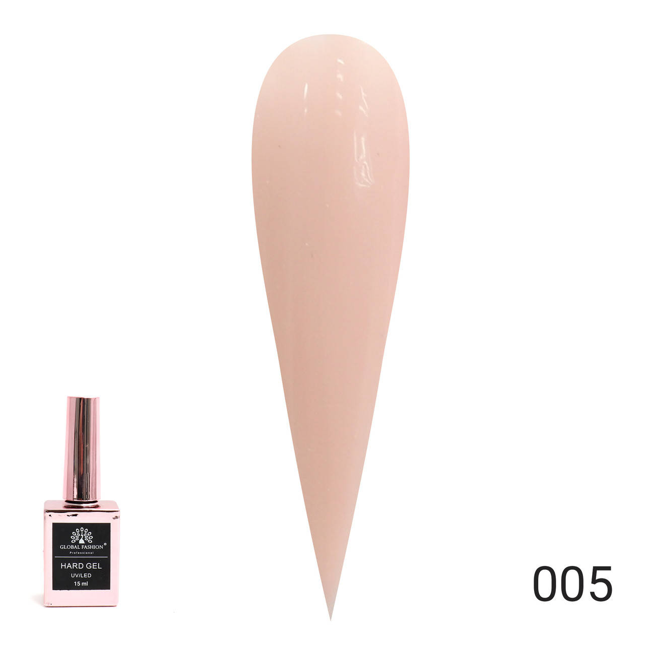 

Твёрдый гель Hard Gel 15 мл Global Fashion, 05