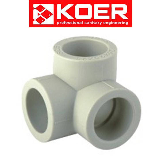 

ПП Тройник 25 угловой серый KOER
