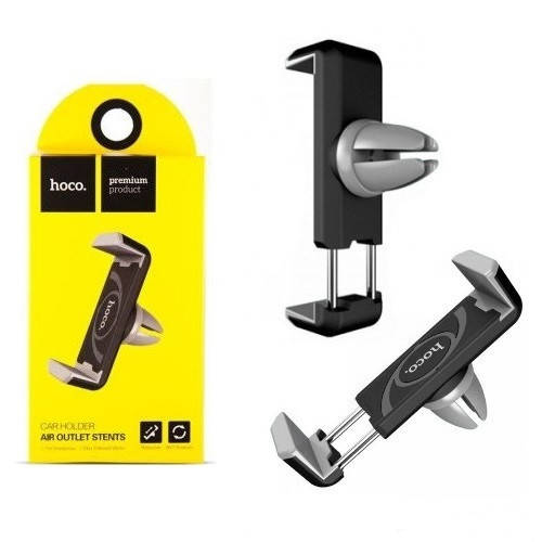 

Автомобильный держатель Hoco CPH01 Air Outlet Stents на дефлектор, черно-серый