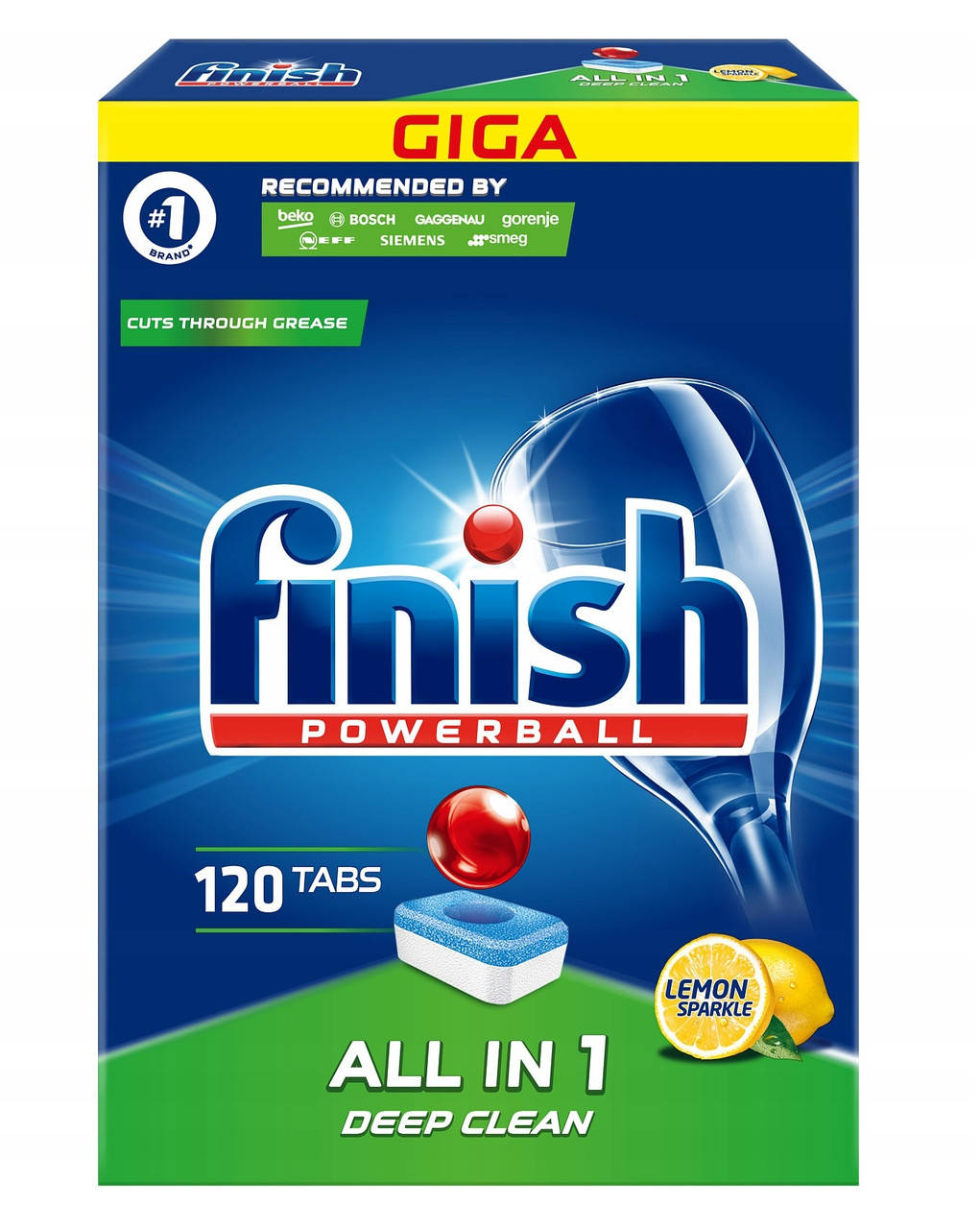 

Finish All in 1 Таблетки для посудомоечных машин 120 шт