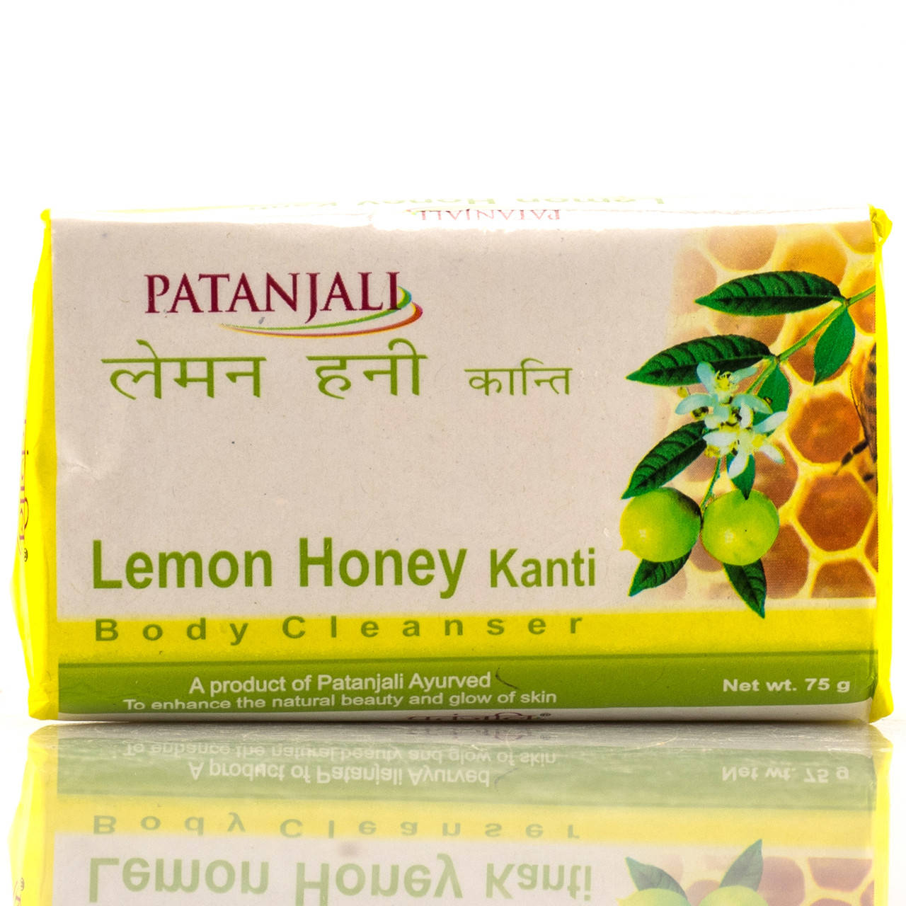 

Мыло для тела, Лимон и Мед, Патанджали / Lemon Honey Kanti Soap, Patanjali / 75 gr