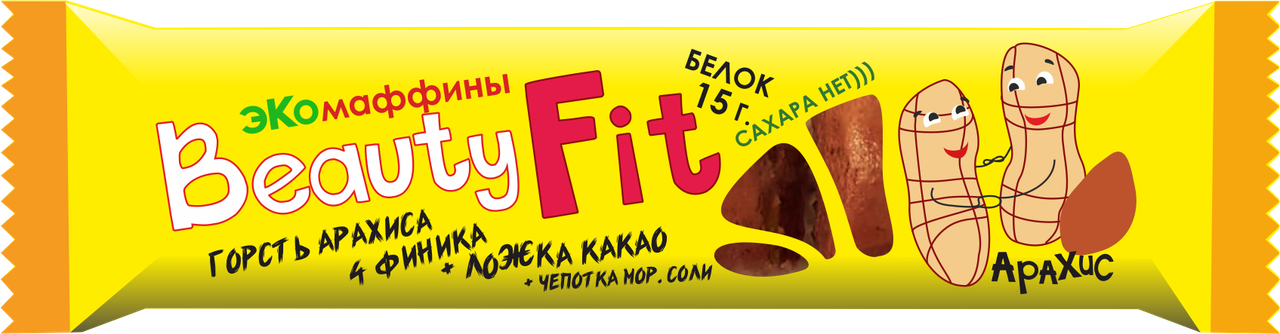 

Протеиновый эко-маффин Beauty.Fit "Арахис" (60 грамм)