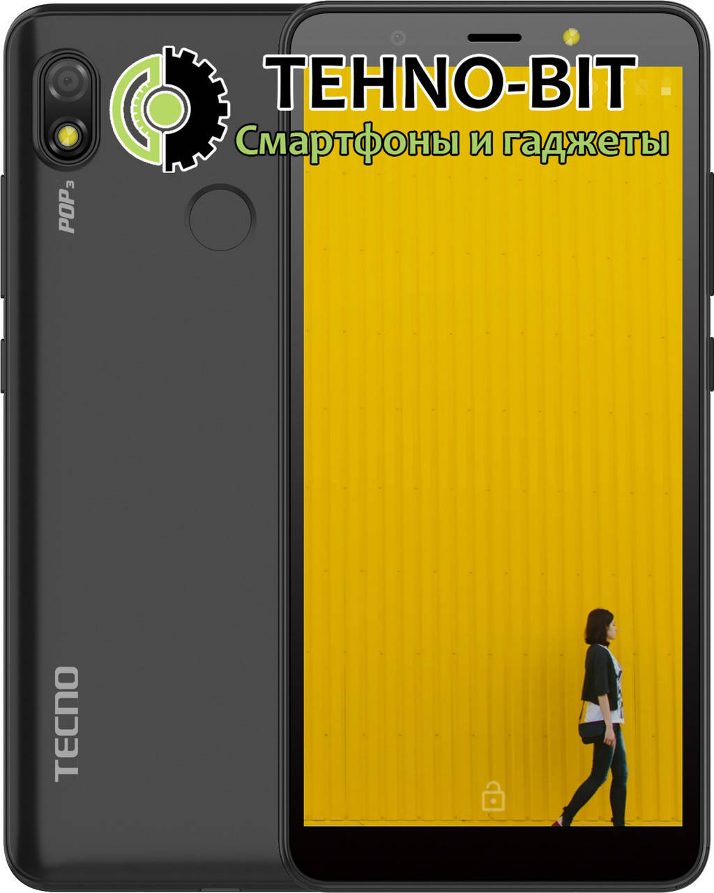 

Tecno POP 3 BB2 1/16GB DS Sandstone Black (4895180751288) UA-UCRF, Черный