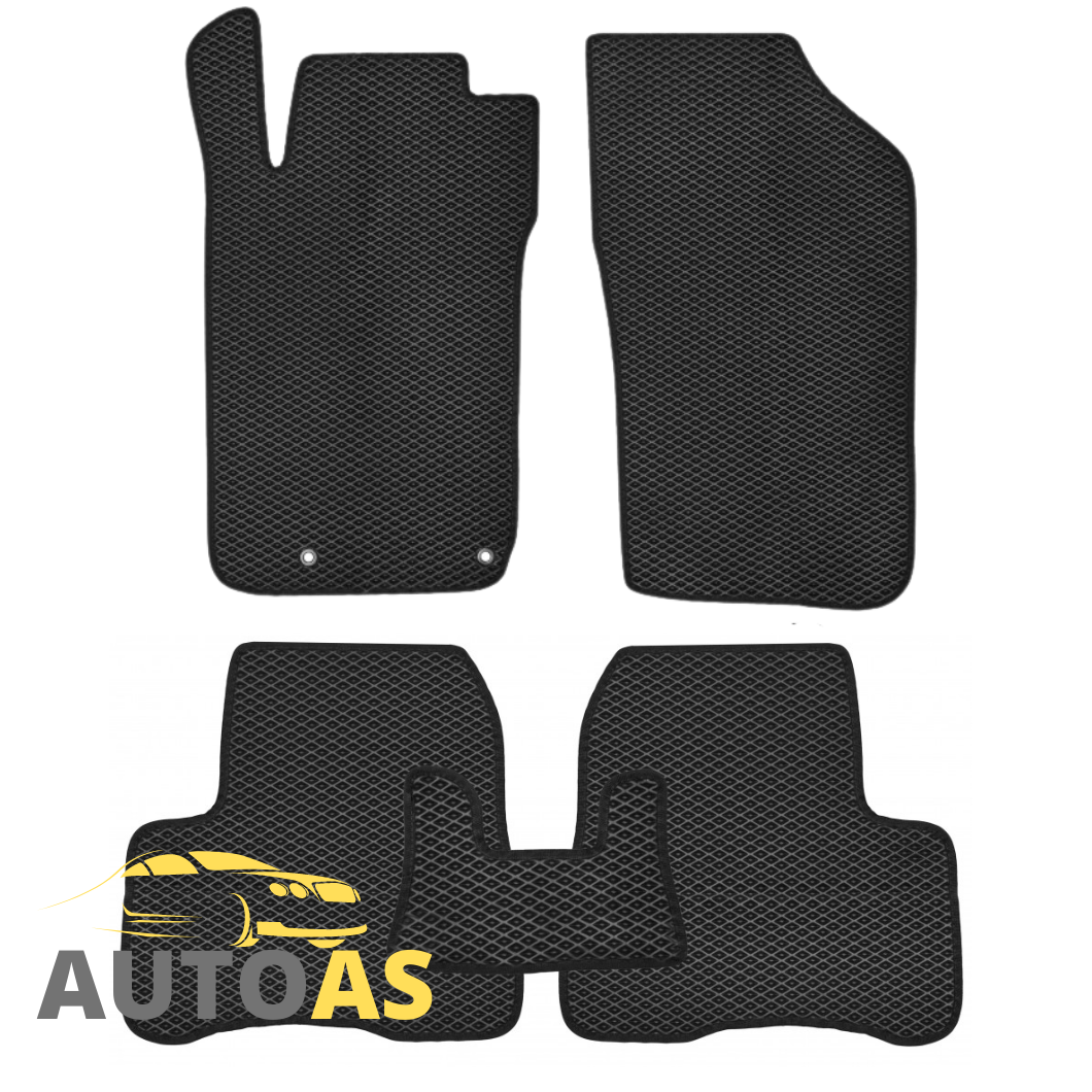 

Коврики в салон EVA для Пежо 206/ Peugeot 206 (1998-2005) / 5шт, Черный